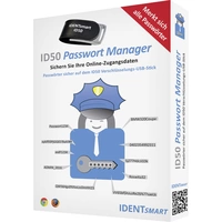 IDENTsmart Clé USB gestionnaire de mots de passe ID50 Password-Safe TOP SECRET ID050UAWITS1 IDENTsmart Clé USB gestionnaire de mots de passe ID50 Password-Safe TOP SECRET ID050UAWITS1