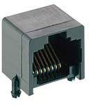 Embase modulaire femelle RJ45 Lumberg 2531 01 RJ45 embase femelle horizontale Pôle: 8P8C noir