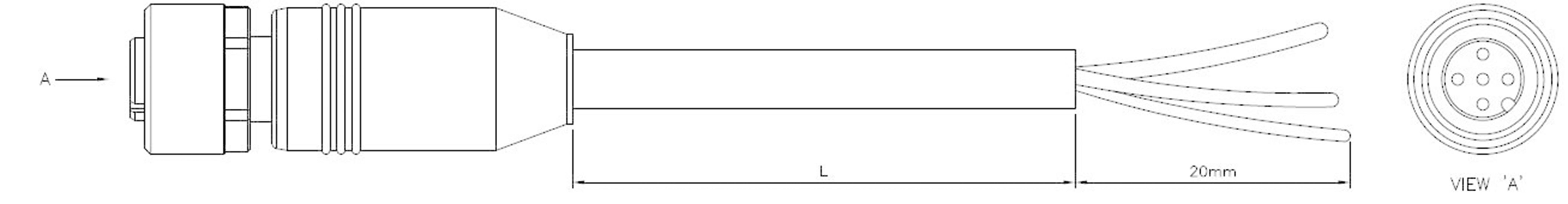 Câble de raccordement pour capteurs/actionneurs M12 femelle droit, extrémités ouvertes Pôle: 3 TE Connectivity 1-2273043-1 1 pc(s)