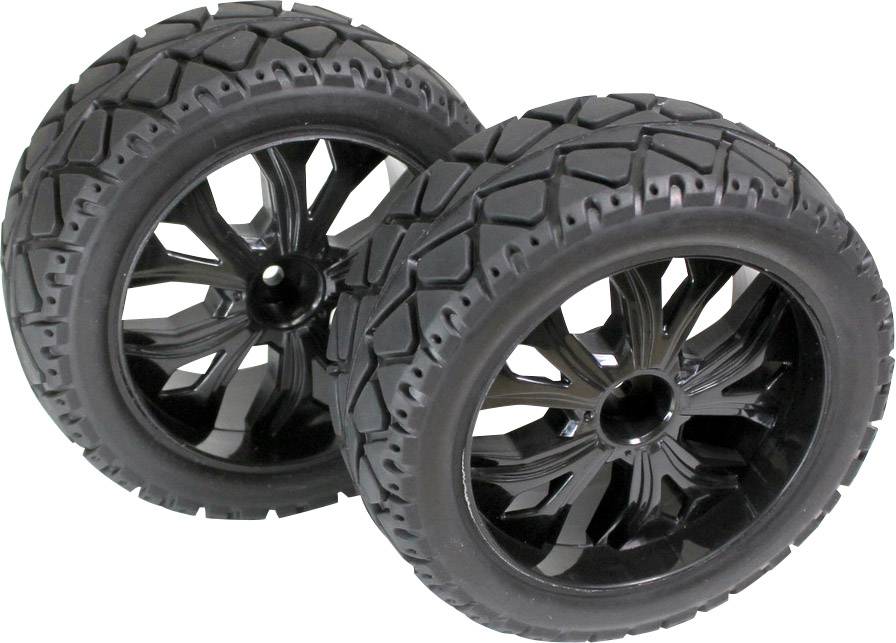 Roues complètes Tarmac forward pour Buggy Absima 2500013 5 rayons noir 1:10 1 paire(s)