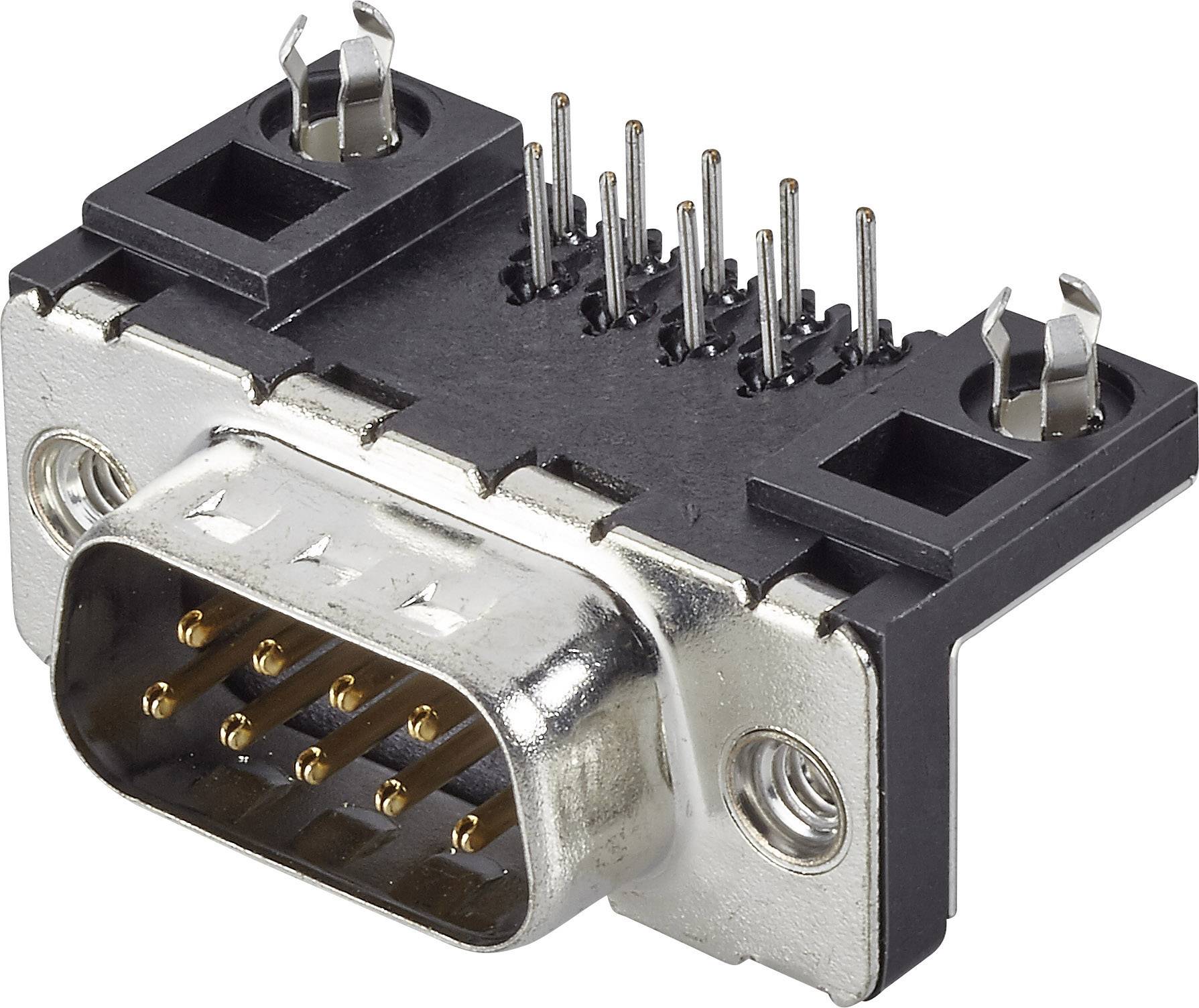 FCI D-SUB D09P13A4GX00LF Embase SUB-D mâle 90 ° Nombre de pôles: 9 pour circuits imprimés