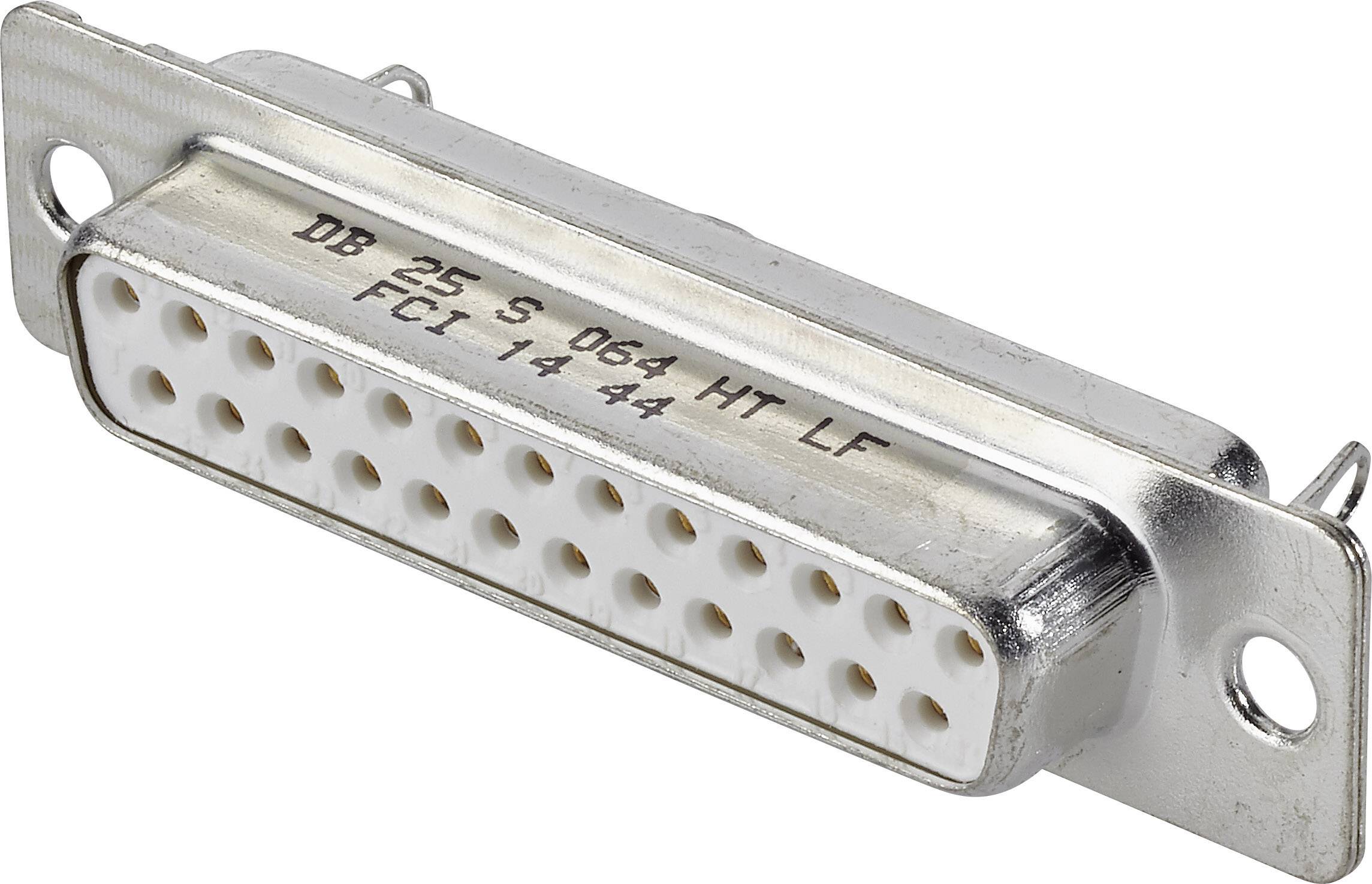 FCI D-SUB DB25S064TLF Embase SUB-D femelle 180 ° Nombre de pôles: 25 fût à souder