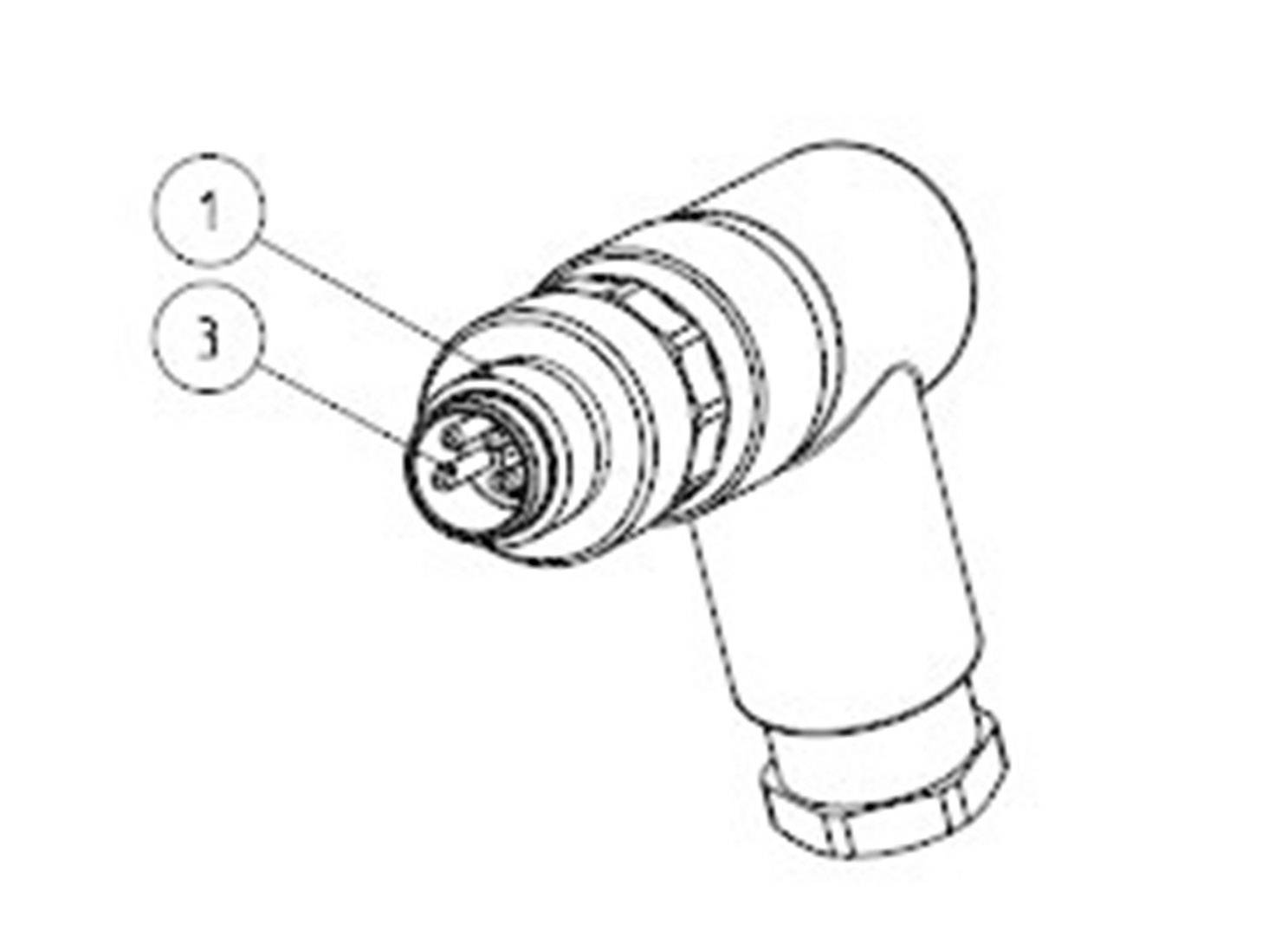 TE Connectivity 6-2271123-2 Connecteur non confectionné pour capteurs/actionneurs M12 mâle, coudé Nombre de pôles: 12 1 pc(s)