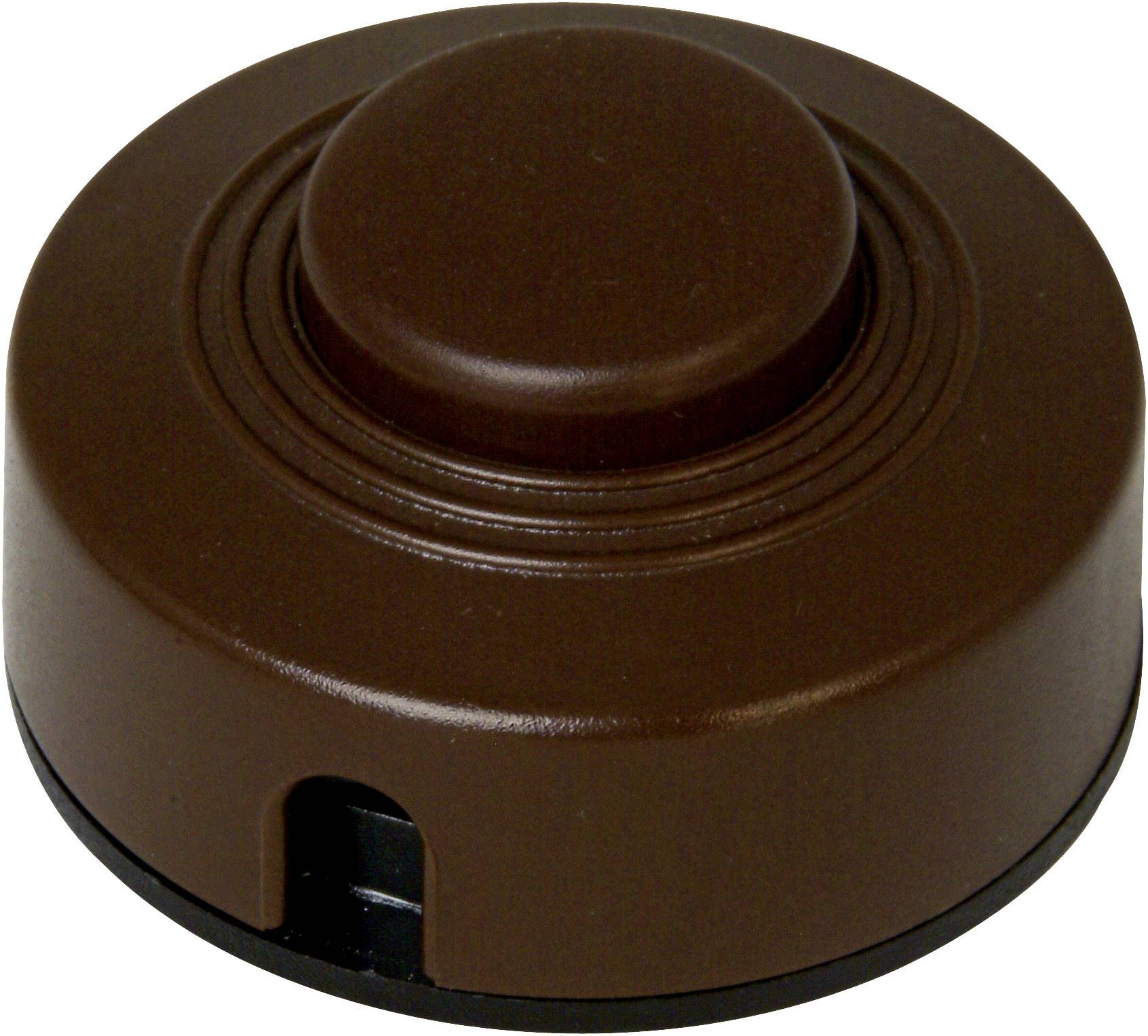 Interrupteur à pédale Kopp 191852084 avec décharge de traction marron 1 x Off/On 2 A 1 pc(s)