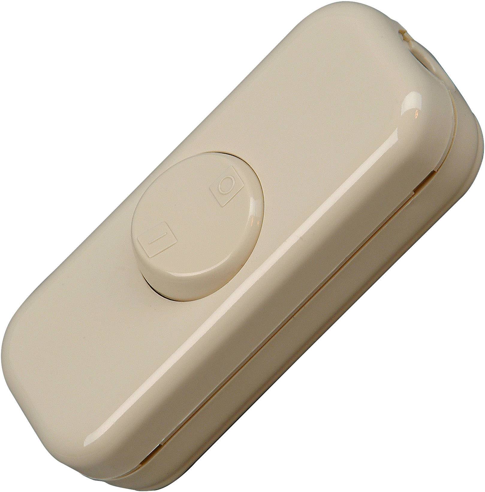 Interrupteur pour câble souple Kopp 193601008 blanc 1 x Off/On 10 A 1 pc(s)