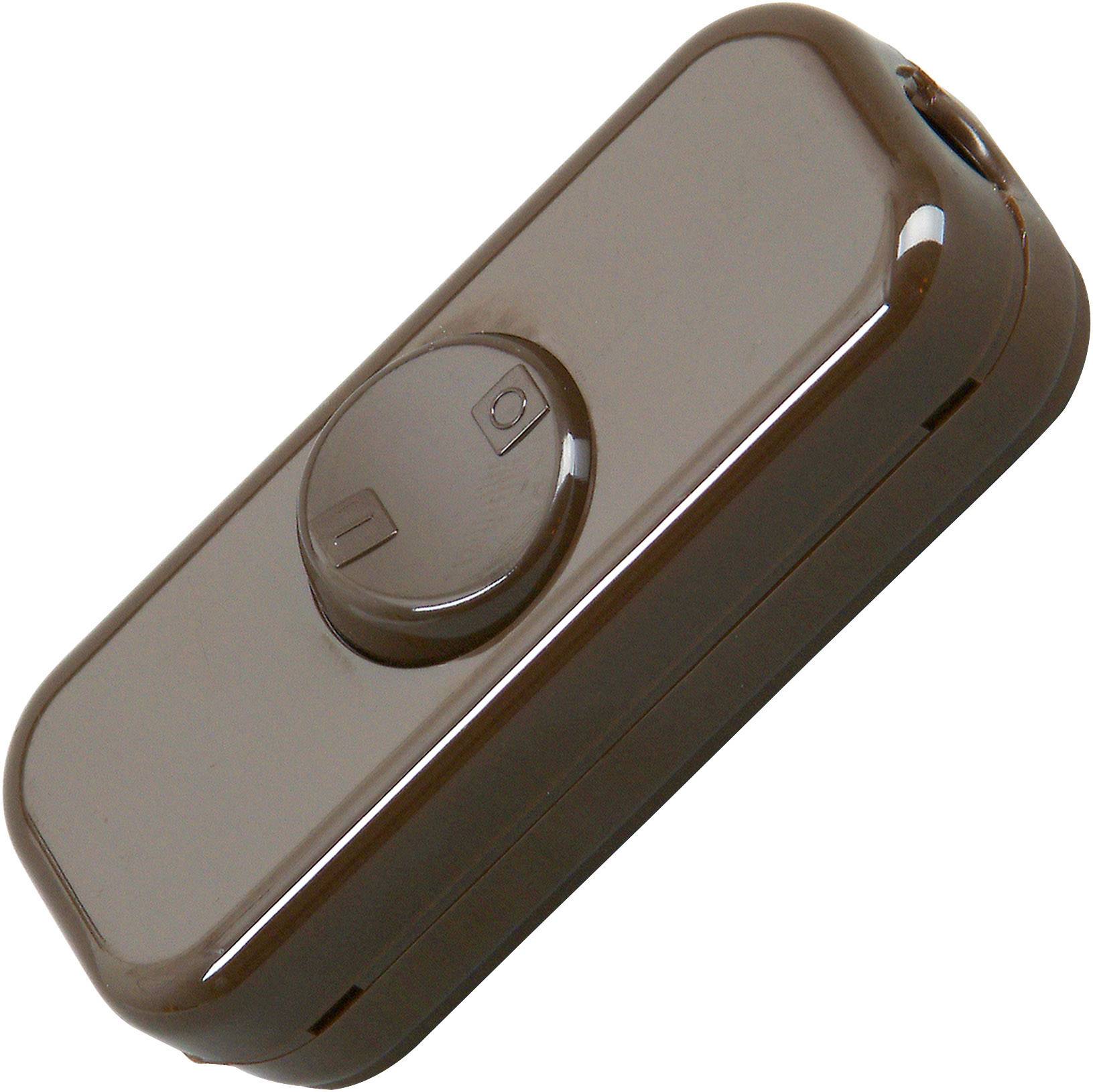 Interrupteur pour câble souple Kopp 193606003 marron 1 x Off/On 10 A 1 pc(s)