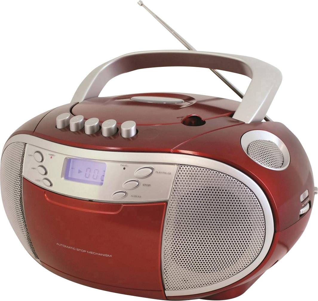 SoundMaster SCD6900RO CD-Radio UKW CD, Kassette Rot