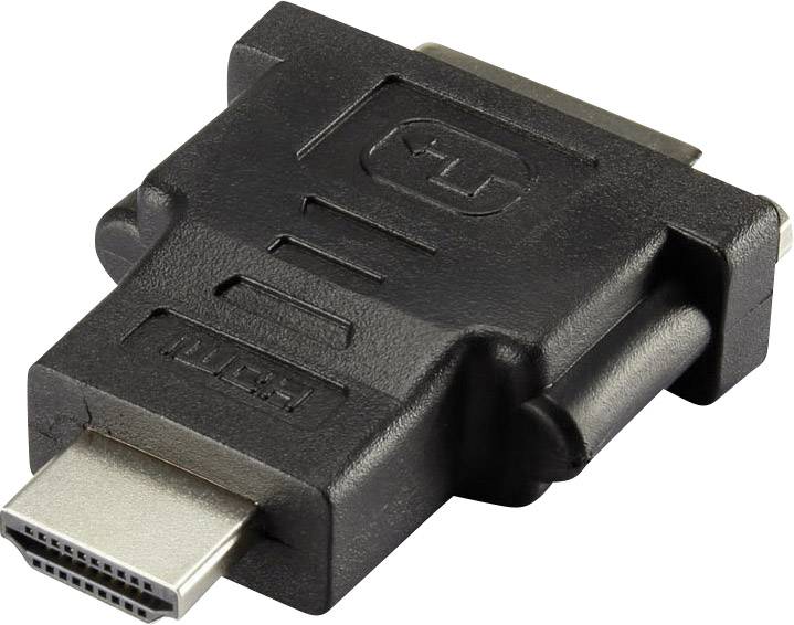 Renkforce RF-4212231 HDMI / DVI Adaptateur [1x HDMI mâle - 1x DVI femelle 24+1 pôles] noir