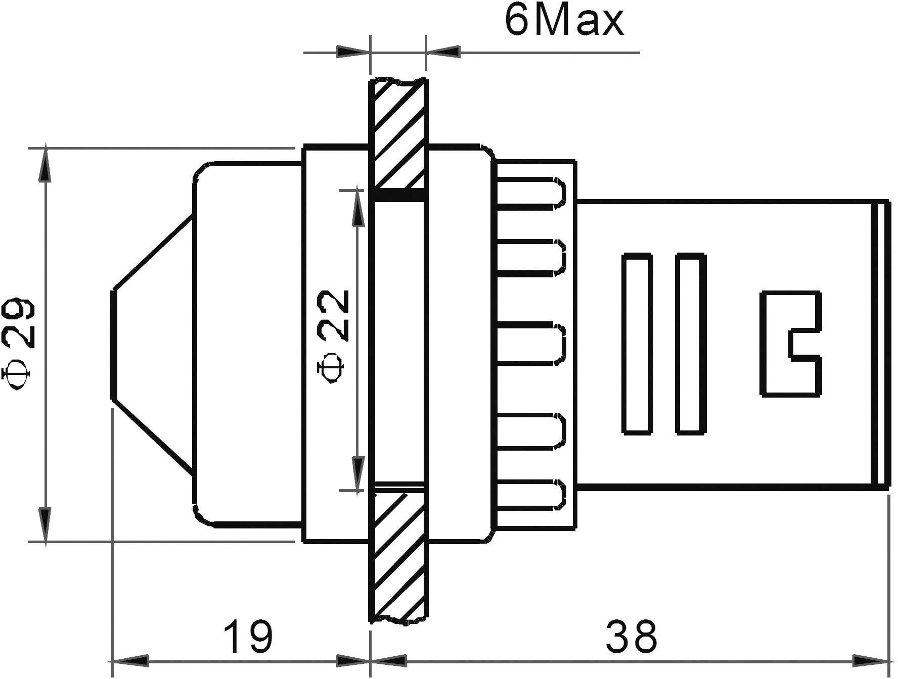 Voyant de signalisation LED TRU COMPONENTS 140426 vert 230 V/AC 20 mA