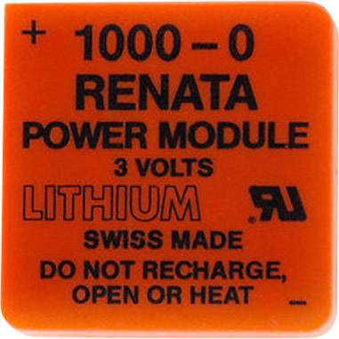 Renata Powermodul 1000-0 Pile spéciale avec broche lithium 3 V 950 mAh 1 pc(s)
