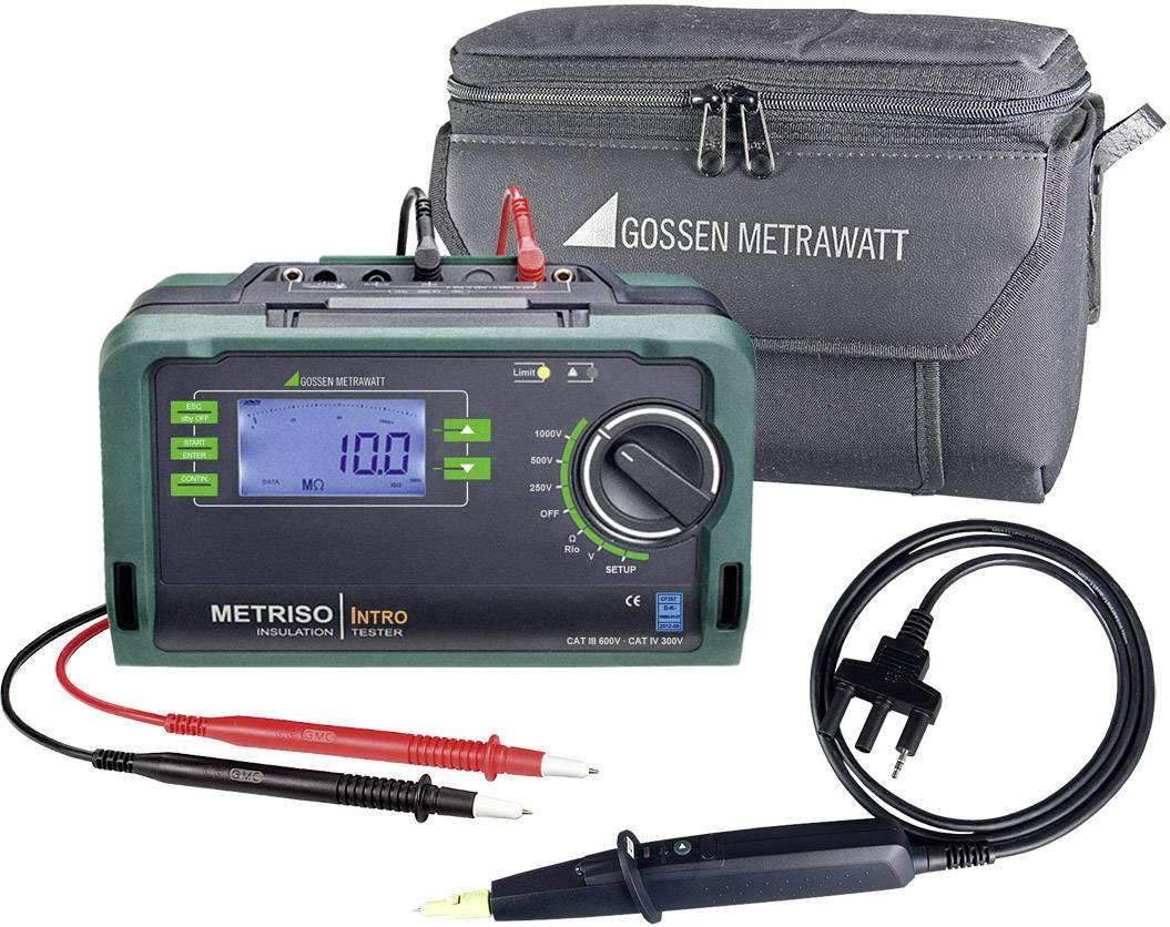 Gossen Metrawatt METRISO INTRO-Set Appareil de mesure de l'isolation 250 V, 500 V, 1000 V 10 GΩ