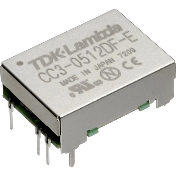 Convertisseur CC/CC pour circuits imprimés TDK-Lambda CC3-0512SF-E Nbr. de sorties: 1 x 5 V/DC 12 V/DC, 15 V/DC 0.25 A 3 W 1 pc(s) Convertisseur CC/CC pour circuits imprimés TDK-Lambda CC3-0512SF-E Nbr. de sorties: 1 x 5 V/DC 12 V/DC, 15 V/DC 0.25 A 3 W 1 pc(s)