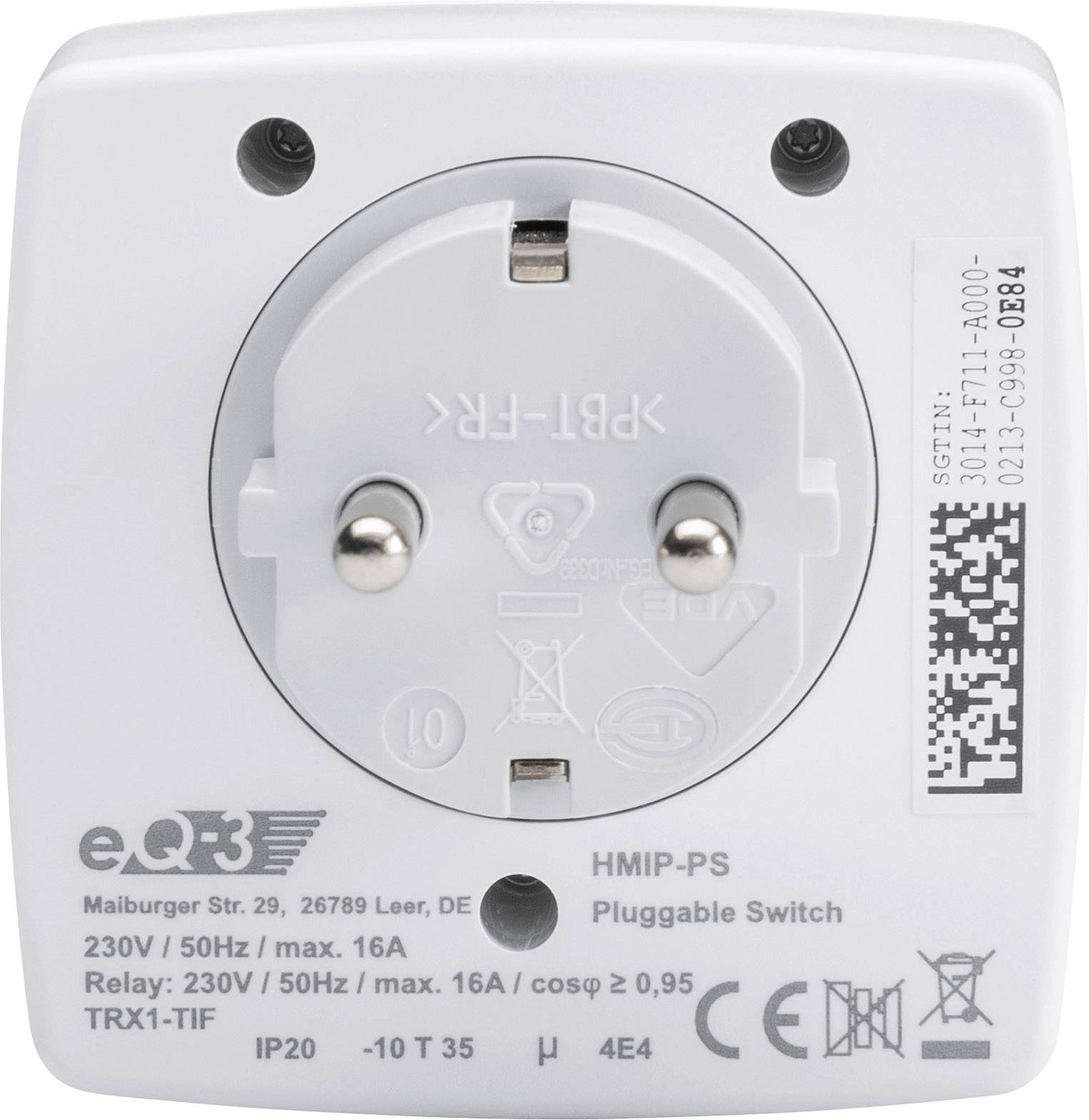 Prise sans fil Homematic IP HMIP-PS
