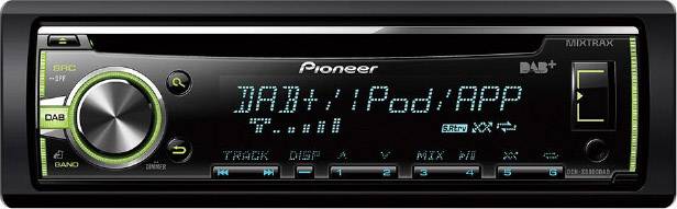 Pioneer DEH-X6800DAB Autoradio tuner DAB+, port pour commande au volant