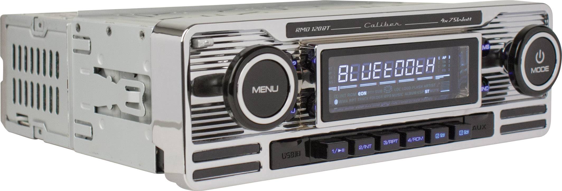 Caliber RMD-120BT Autoradio design rétro, kit mains libres bluetooth