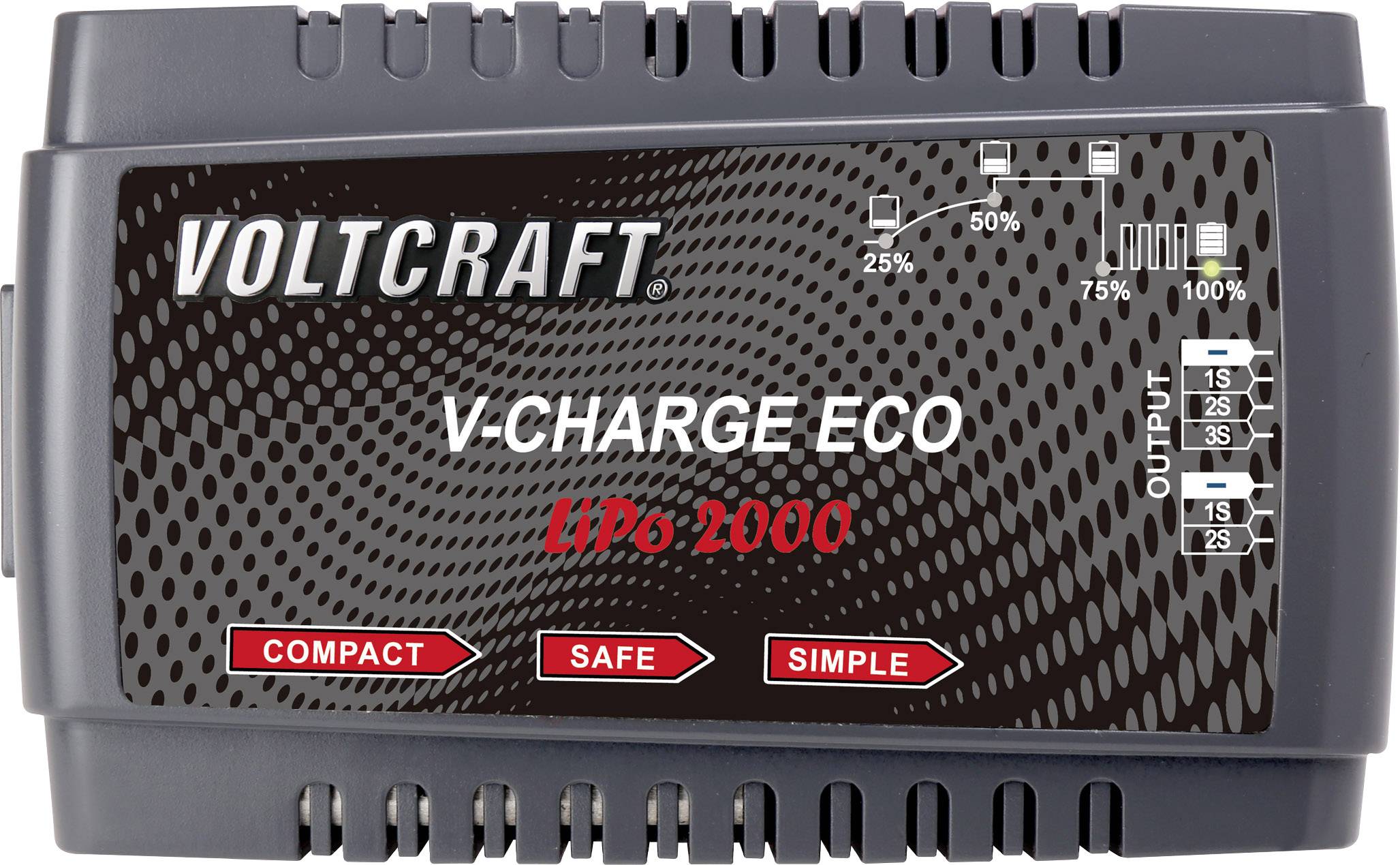 VOLTCRAFT V-Charge Eco LiPo 2000 Chargeur de modélisme 230 V 2 A Li-polymère