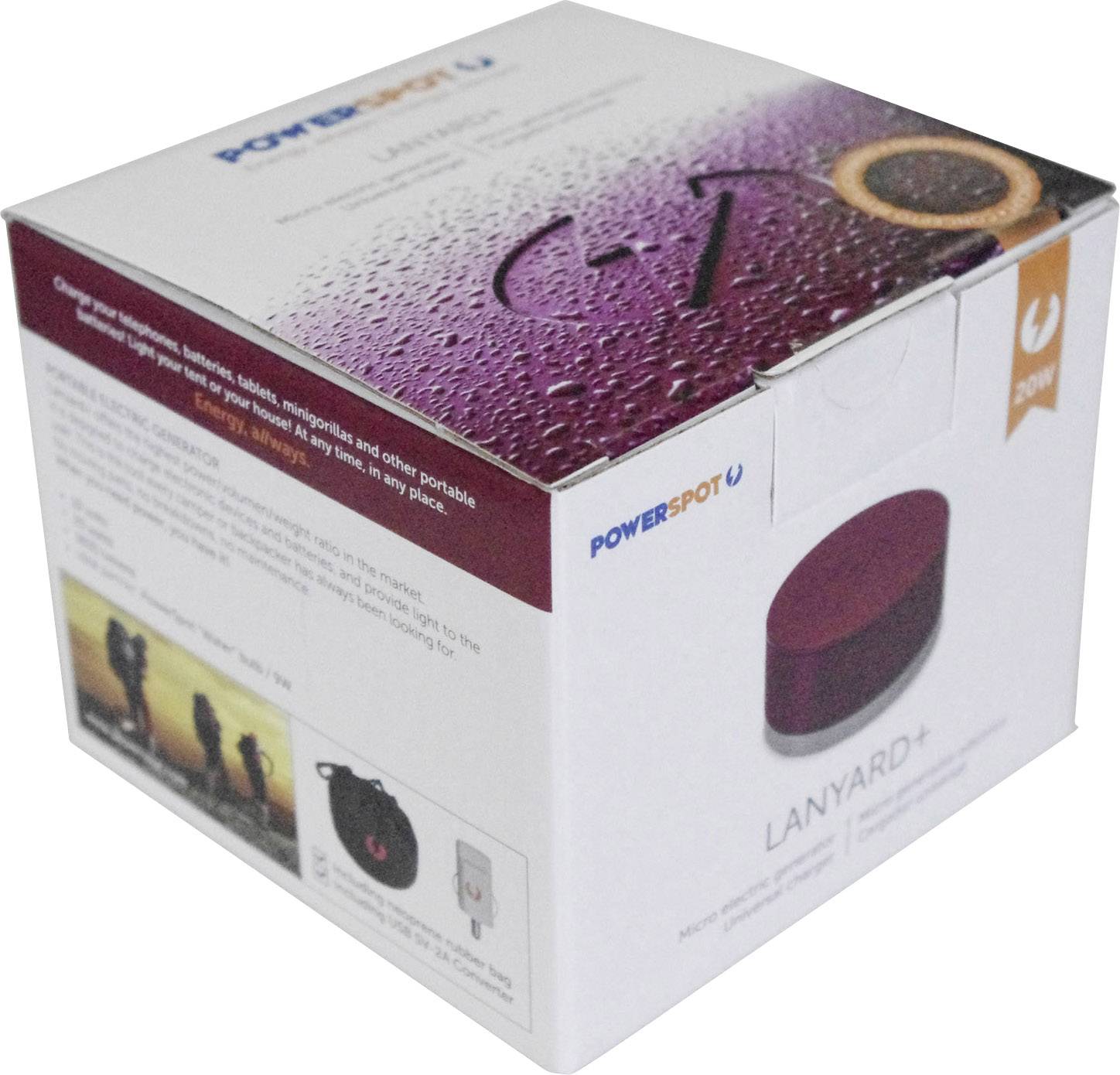 Chargeur thermoélectrique 20 W Powerspot Lanyard + LANY-PLUS