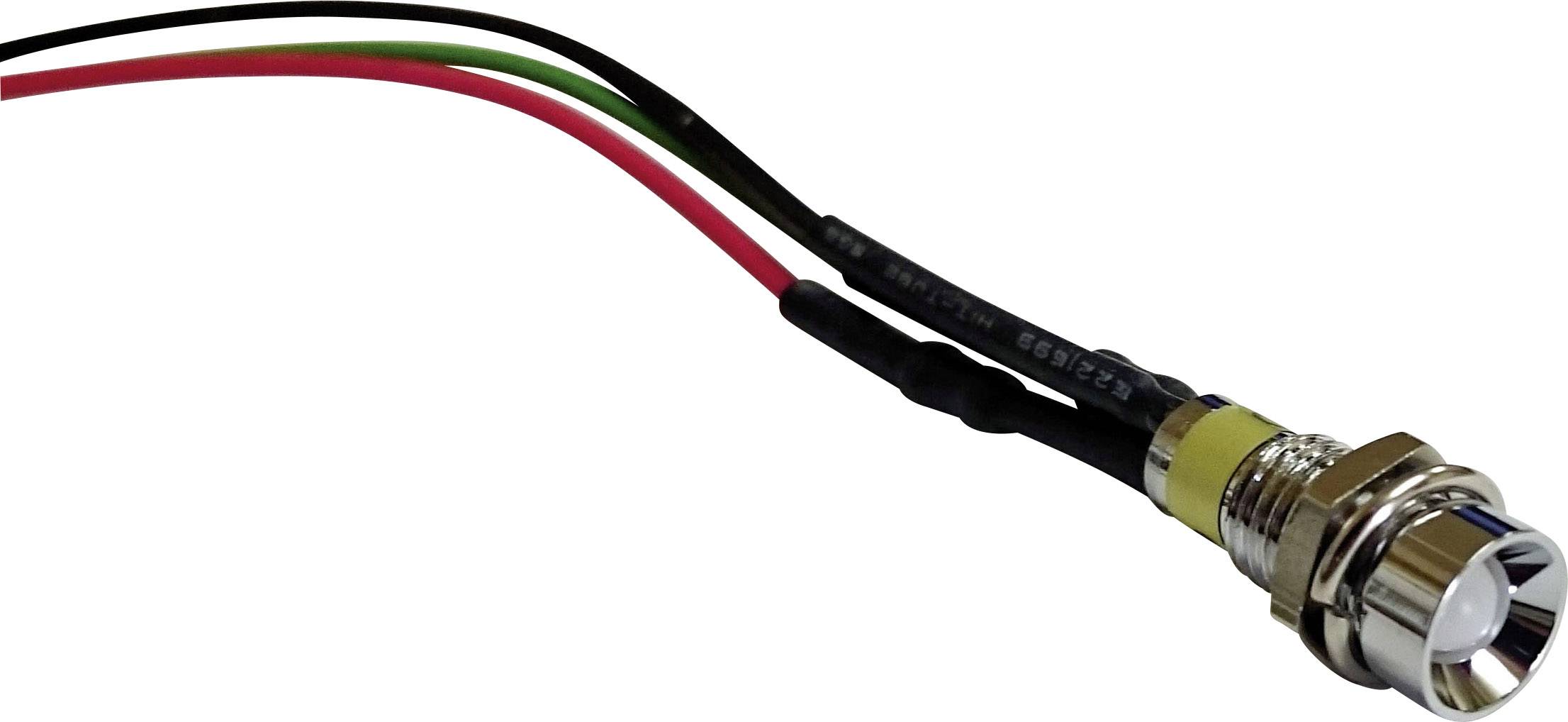 Voyant de signalisation LED multicolore rouge, vert, 12 V/DC BD-0608 12 V