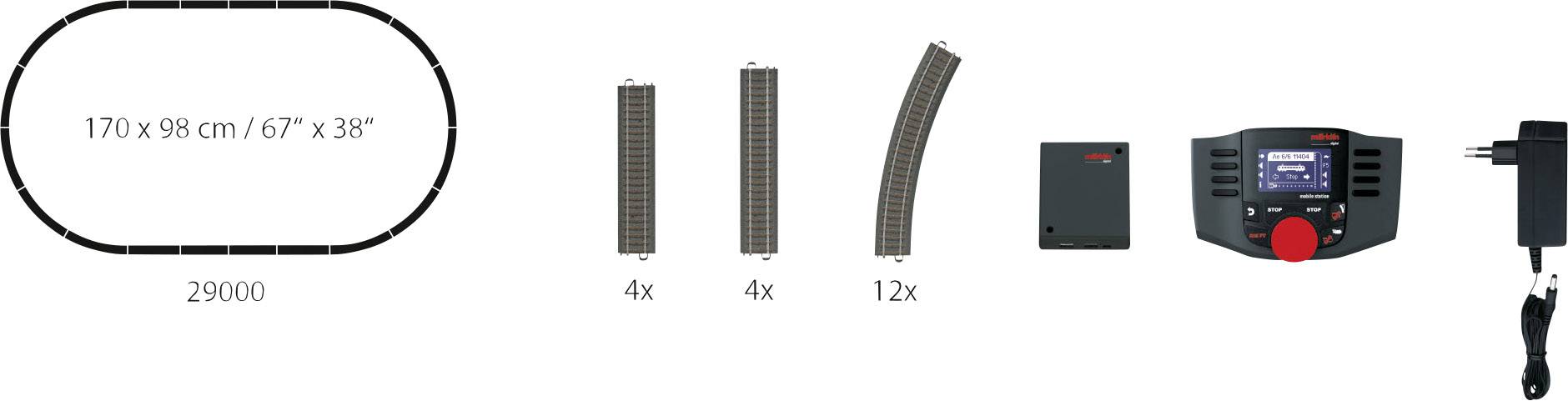 Kit de démarrage numérique H0 Märklin 29000 H0 1 set