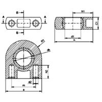 igus ESTM-06 SL Palier à semelle Ø de perçage 6 mm Écartement des trous 10 mm igus ESTM-06 SL Palier à semelle Ø de perçage 6 mm Écartement des trous 10 mm