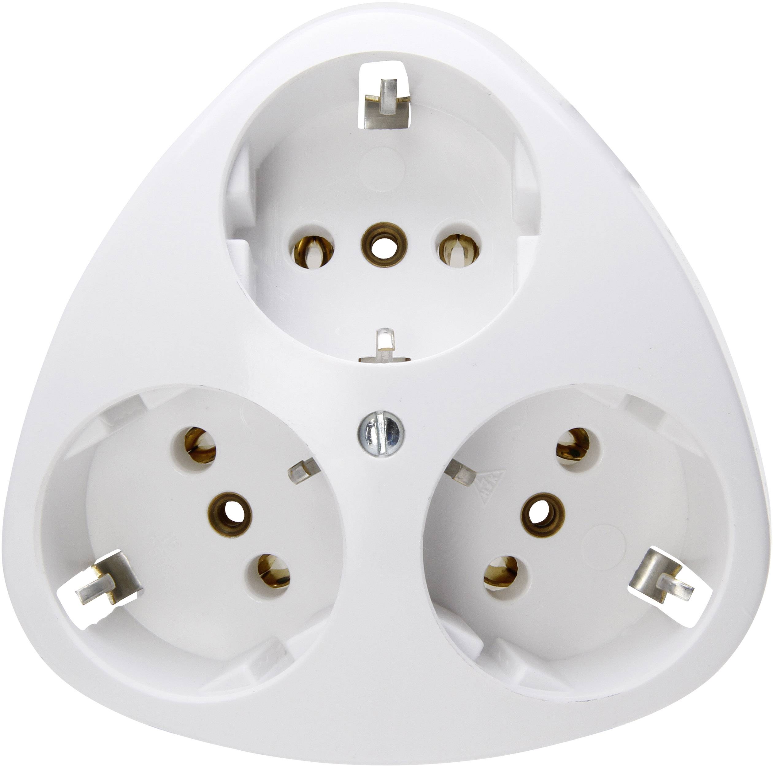 Prise 2P+T x3 standard apparent Kopp 100502000 blanc arctique 1 pc(s)