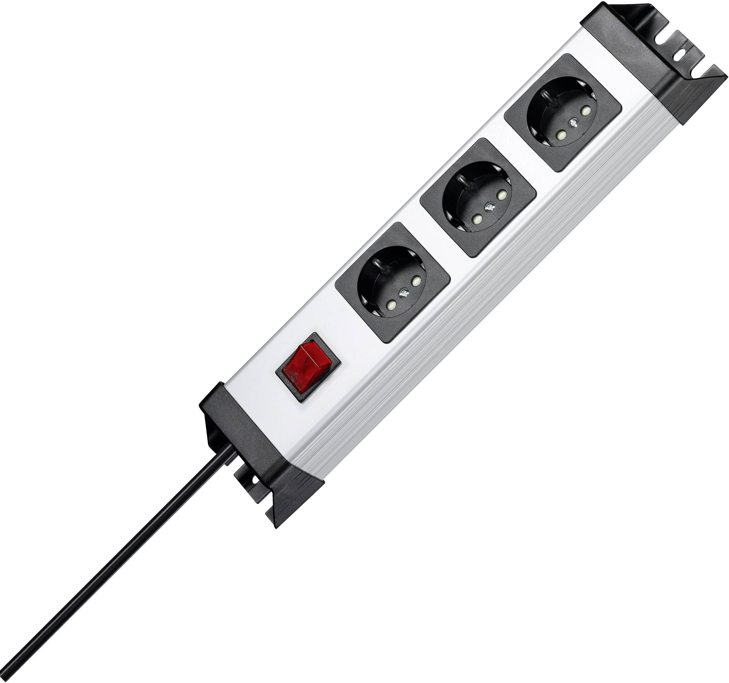 Bloc multiprise avec interrupteur x3 Kopp POWERversal 226020017 IP20 gris, noir
