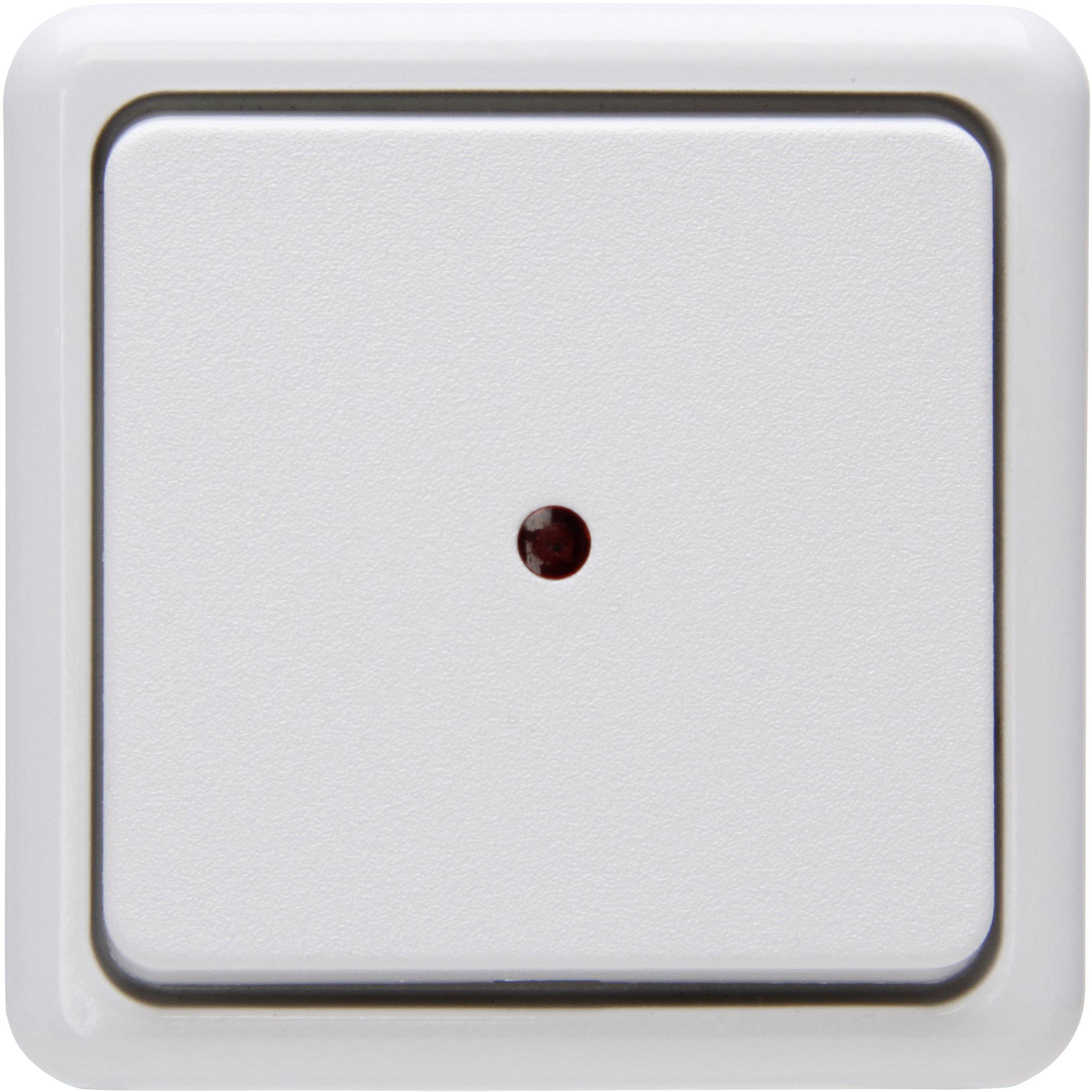 Interrupteur avec témoin lumineux, Interrupteur va-et-vient, Interrupteur standard apparent Kopp 514602006 blanc arctique 1 pc(s)