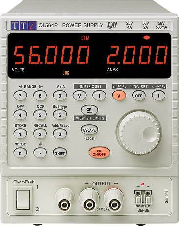 Alimentation de laboratoire réglable Aim TTi QL564P SII 0 - 56 V/DC 0 - 4 A 112 W Nbr. de sorties 1 x