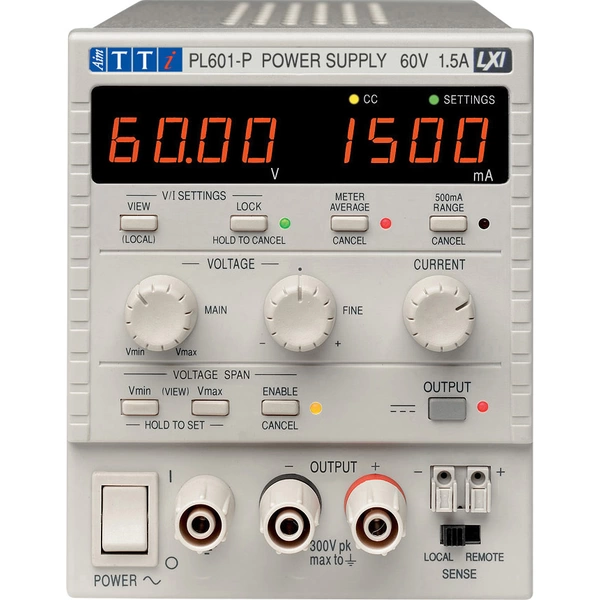 Alimentation de laboratoire réglable Aim TTi PL601-P 0 - 60 V/DC 0 - 1.5 A 90 W Nbr. de sorties 1 x Alimentation de laboratoire réglable Aim TTi PL601-P 0 - 60 V/DC 0 - 1.5 A 90 W Nbr. de sorties 1 x