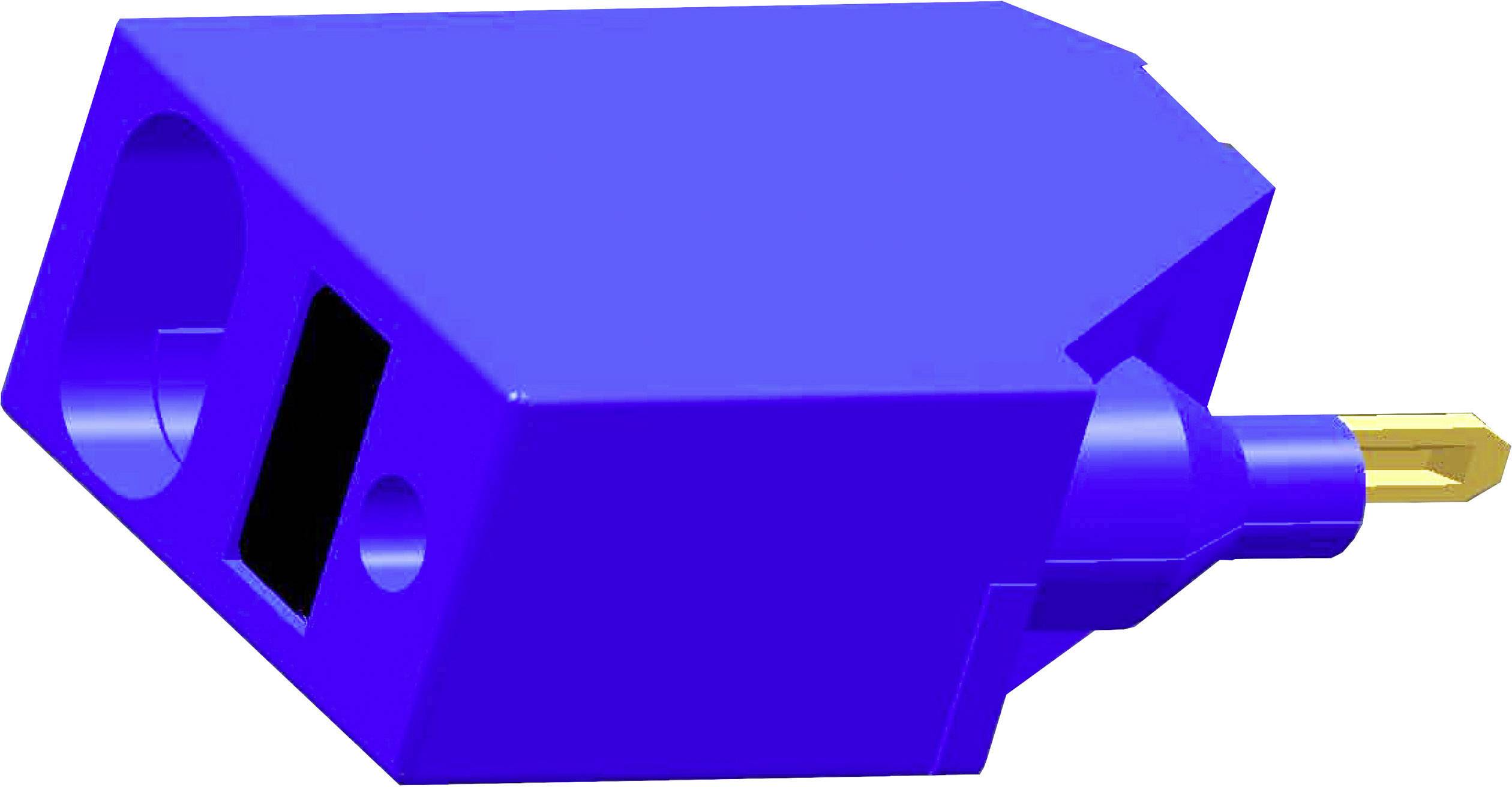 Connecteur bleu de type RCA d'une platine tourne-disque, généralement présent sur les cellules phonographiques.
