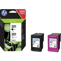 HP 301 Encre pack bundle d'origine noir, cyan, magenta, jaune N9J72AE Encre HP 301 Encre pack bundle d'origine noir, cyan, magenta, jaune N9J72AE Encre