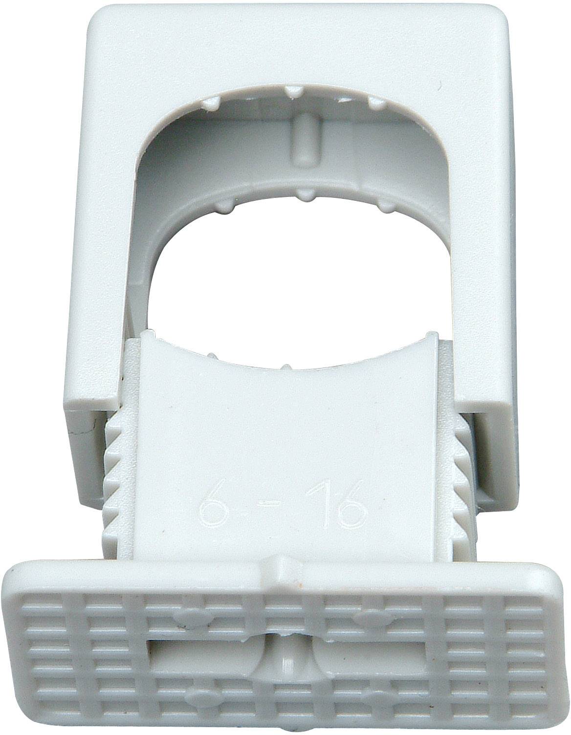 Kopp 343404099 Collier ISO 343404099 Plage de Ø du faisceau 6 à 16 mm refermable gris 50 pc(s)