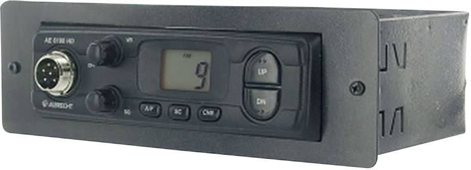 Un appareil électronique noir avec un affichage LCD montrant le chiffre '9', probablement un panneau de commande de radio FM.