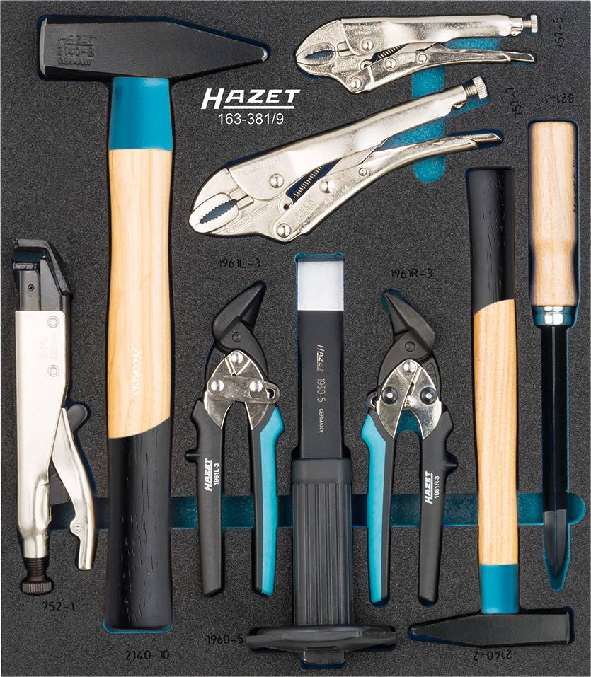 Hazet 163-381/9 pour véhicules Jeu d'outils 9 pièces