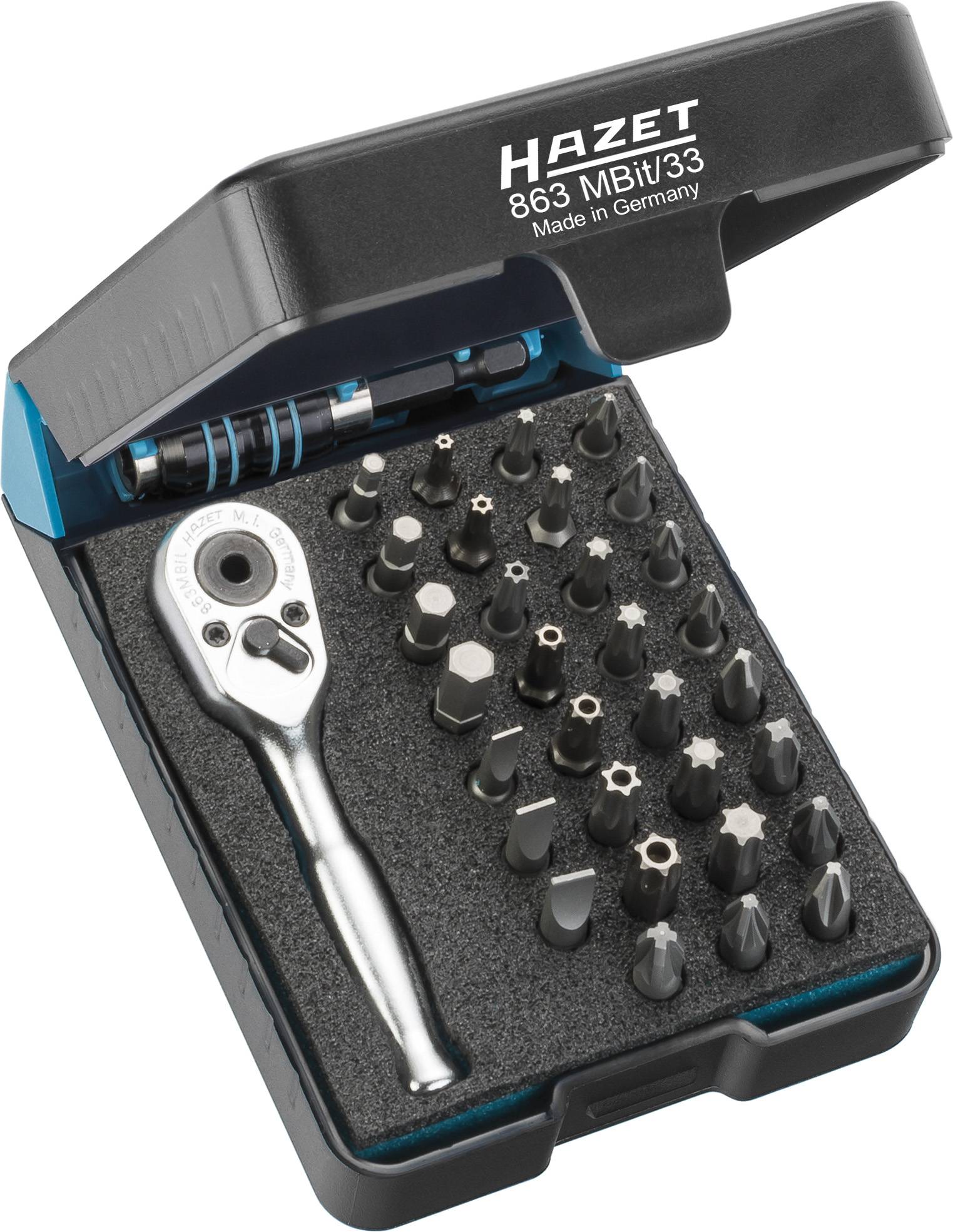 Hazet Jeu de clés à douille métrique 1/4" (6.3 mm) 33 pièces 863MBIT/33
