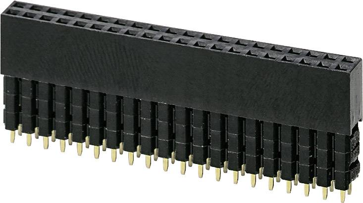 Connecteur noir à broches multiples, adapté aux connexions électroniques dans les appareils ou les circuits.