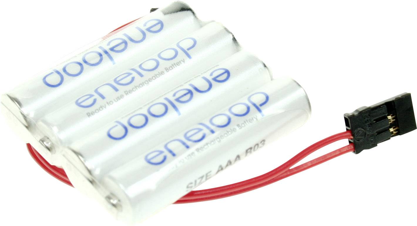 Pack de piles rechargeables 4x LR3 (AAA) NiMH Panasonic 124004 4.8 V 750 mAh