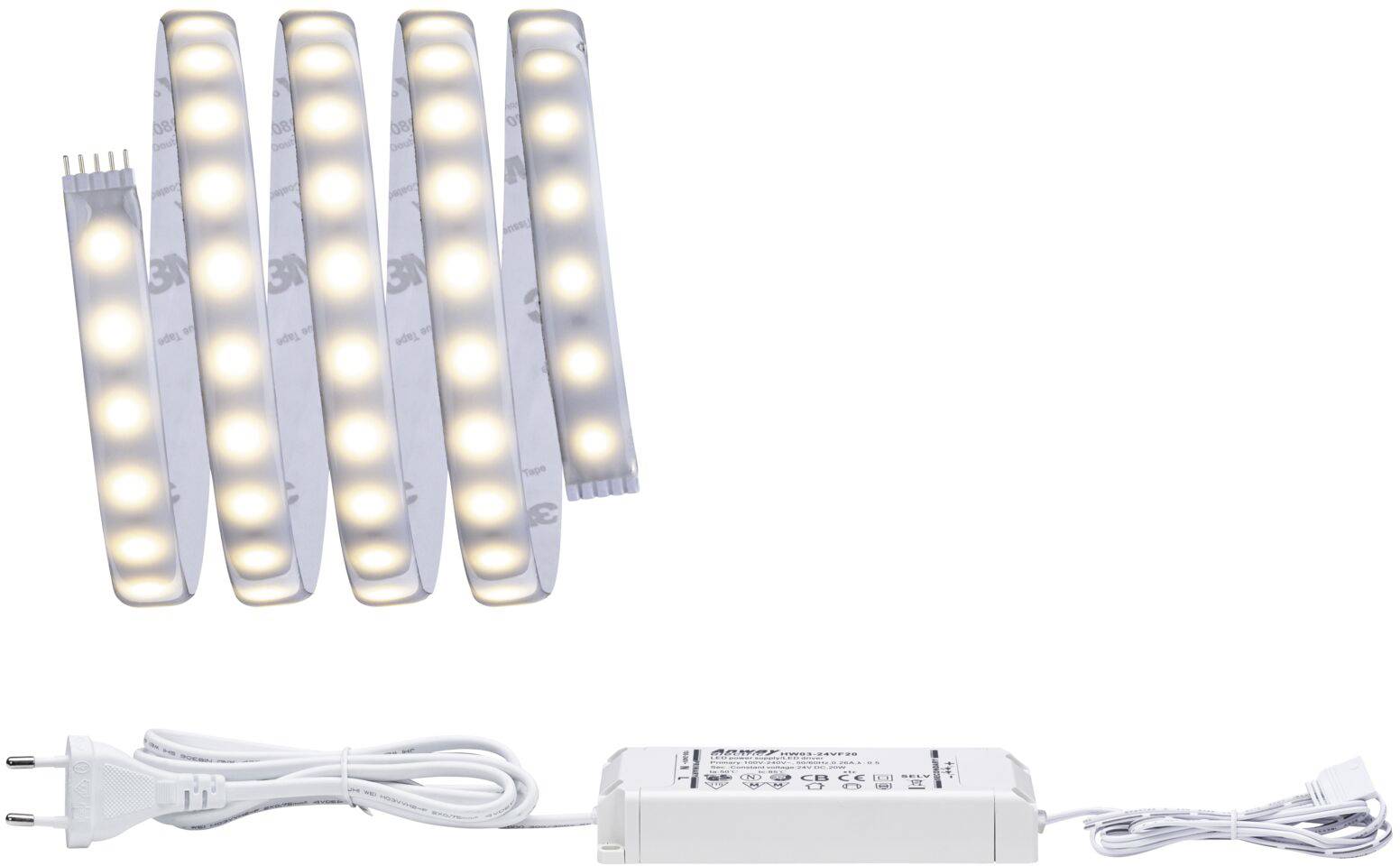 Paulmann MaxLED 500 70668 Ruban LED (Base) avec connecteur mâle 24 V 1.5 m blanc chaud 1 pc(s)