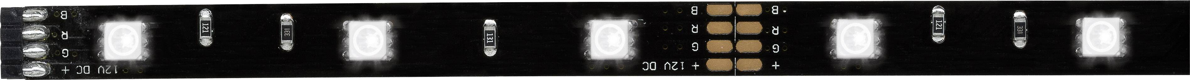 Bande de film avec plusieurs zones rectangulaires transparentes et des numéros en bas.