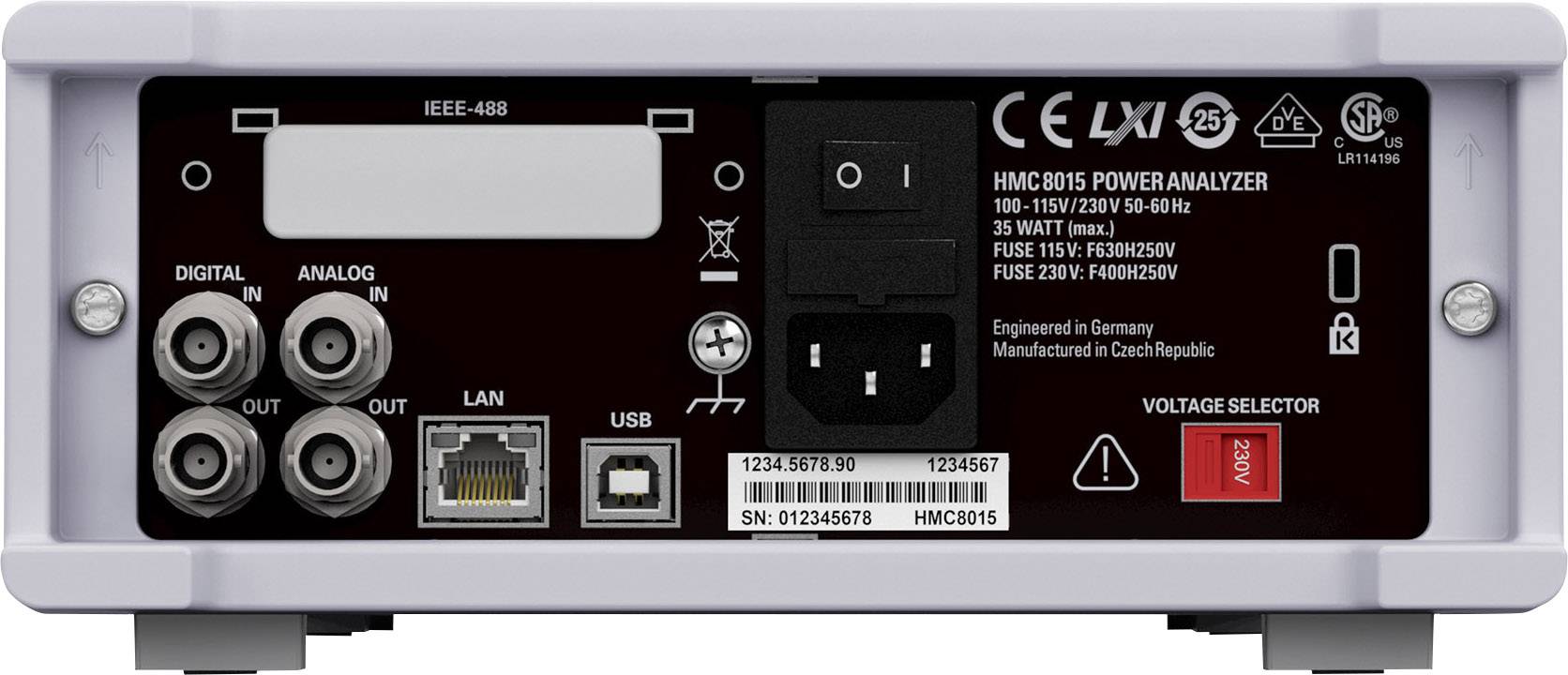 Rohde & Schwarz HMC8015 Analyseur de réseau monophasé avec fonction enregistreur