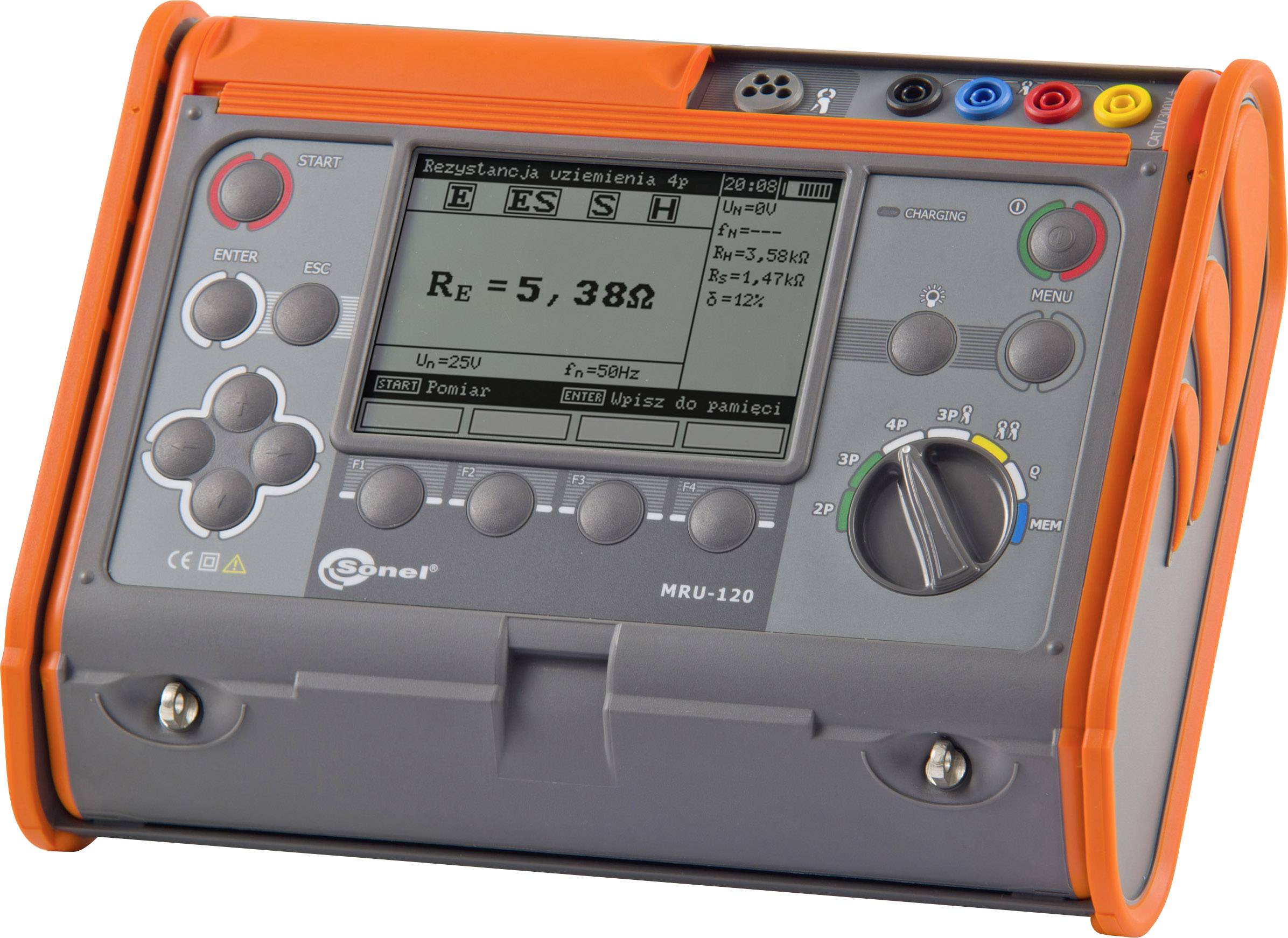 Instrument de mesure de résistance de terre Sonel MRU-120