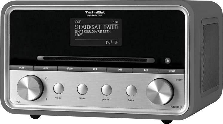 TechniSat DigitRadio 580 Internet Tischradio DAB+, UKW AUX, Bluetooth®, CD, Internetradio, USB Mult