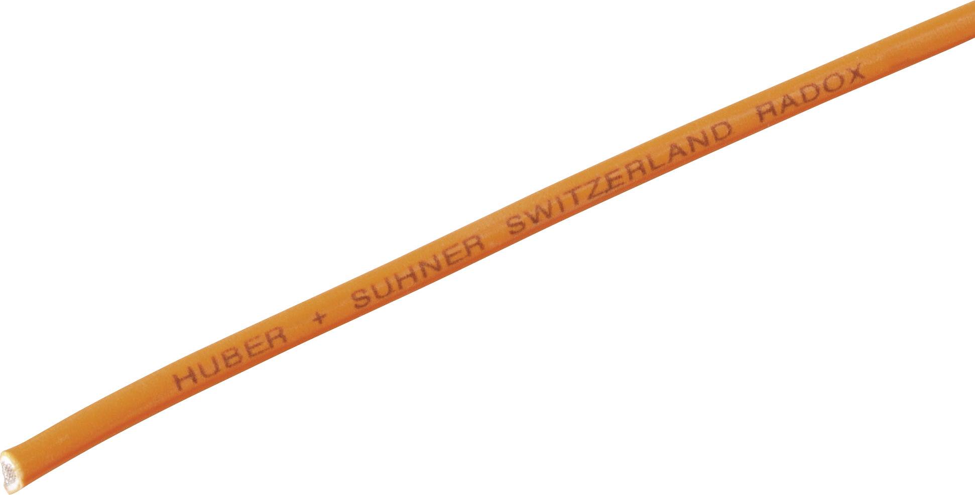 Huber+Suhner 12508402 Fil de câblage Radox® 155 1 x 0.25 mm² orange Marchandise vendue au mètre