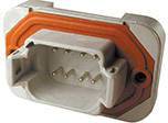 TE Connectivity DT15-08PA Cosse cylindrique mâle embase mâle verticale Nombre total de pôles: 8 Série (connecteur rond): DT