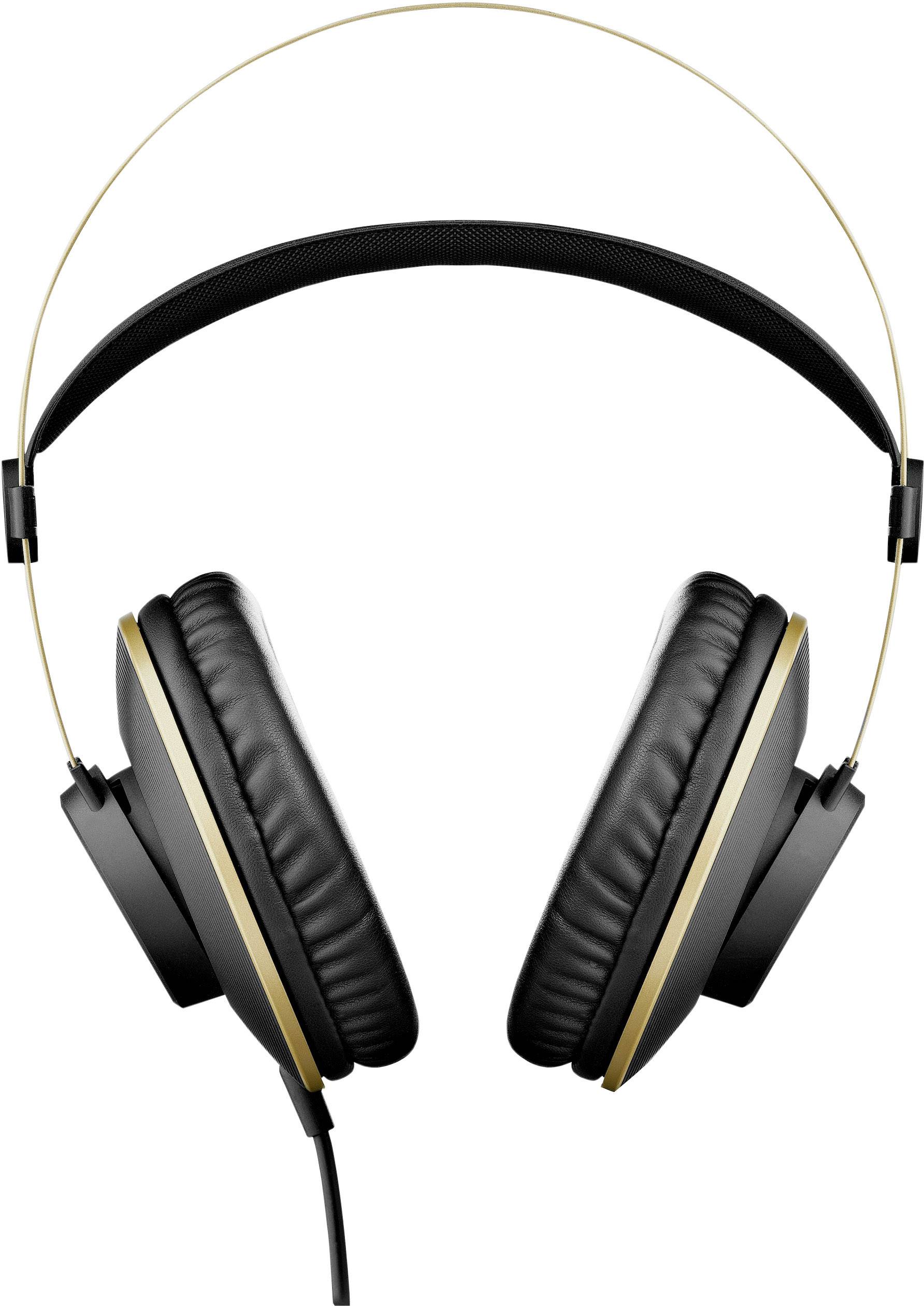 Casque supra-auriculaire pour le studio circum-aural filaire AKG Harman K92 noir, or