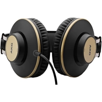 Casque supra-auriculaire pour le studio circum-aural filaire AKG Harman K92 noir, or Casque supra-auriculaire pour le studio circum-aural filaire AKG Harman K92 noir, or