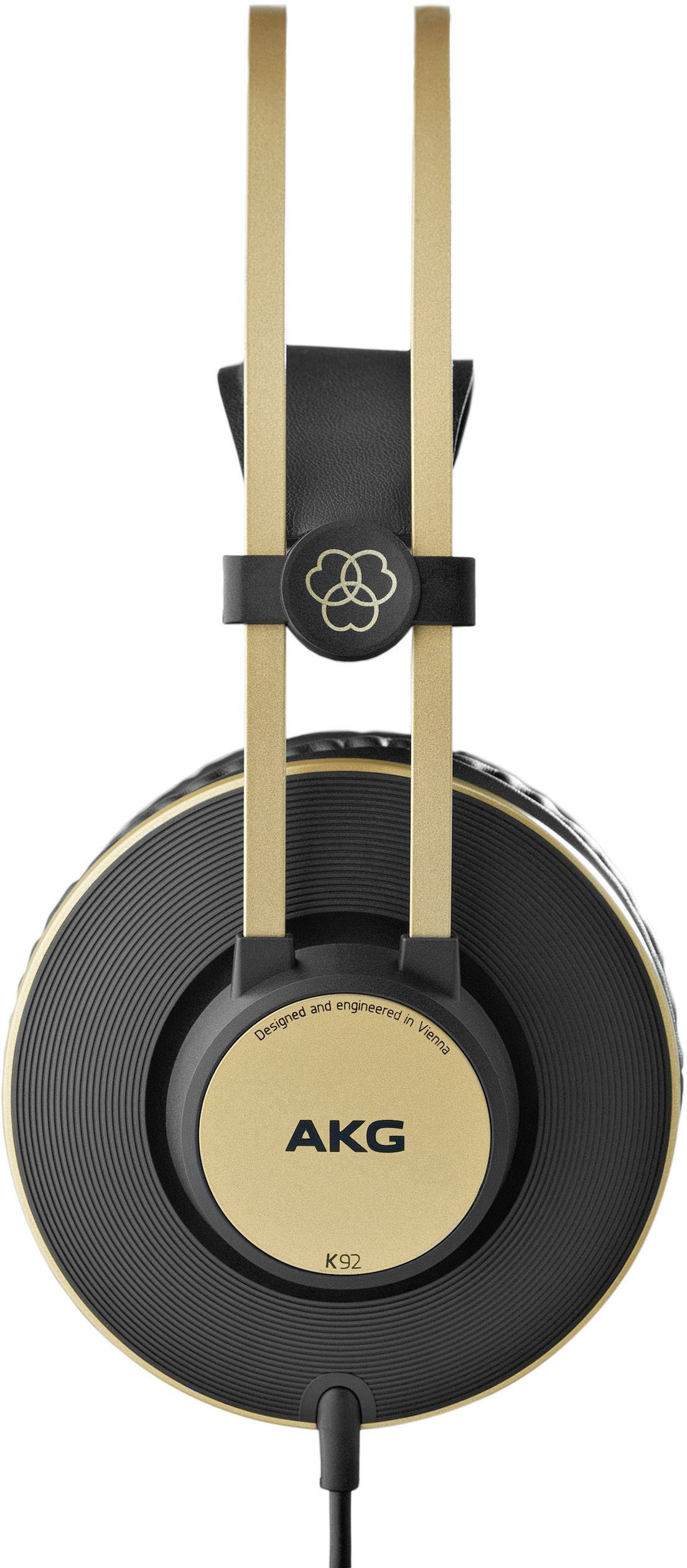 Casque supra-auriculaire pour le studio circum-aural filaire AKG Harman K92 noir, or