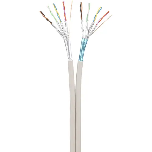 Renkforce RF-4737366 RJ45 Câble réseau, câble patch CAT 6a S/FTP 10.00 m gris duplex, ignifuge, avec cliquet d'encastrement Renkforce RF-4737366 RJ45 Câble réseau, câble patch CAT 6a S/FTP 10.00 m gris duplex, ignifuge, avec cliquet d'encastrement