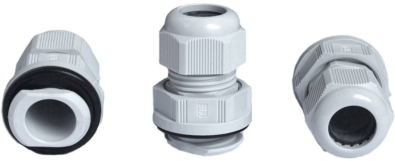 Presse-étoupe Jacob K341-1025-00 avec décharge de traction M25 Polyamide gris clair (RAL 7035)