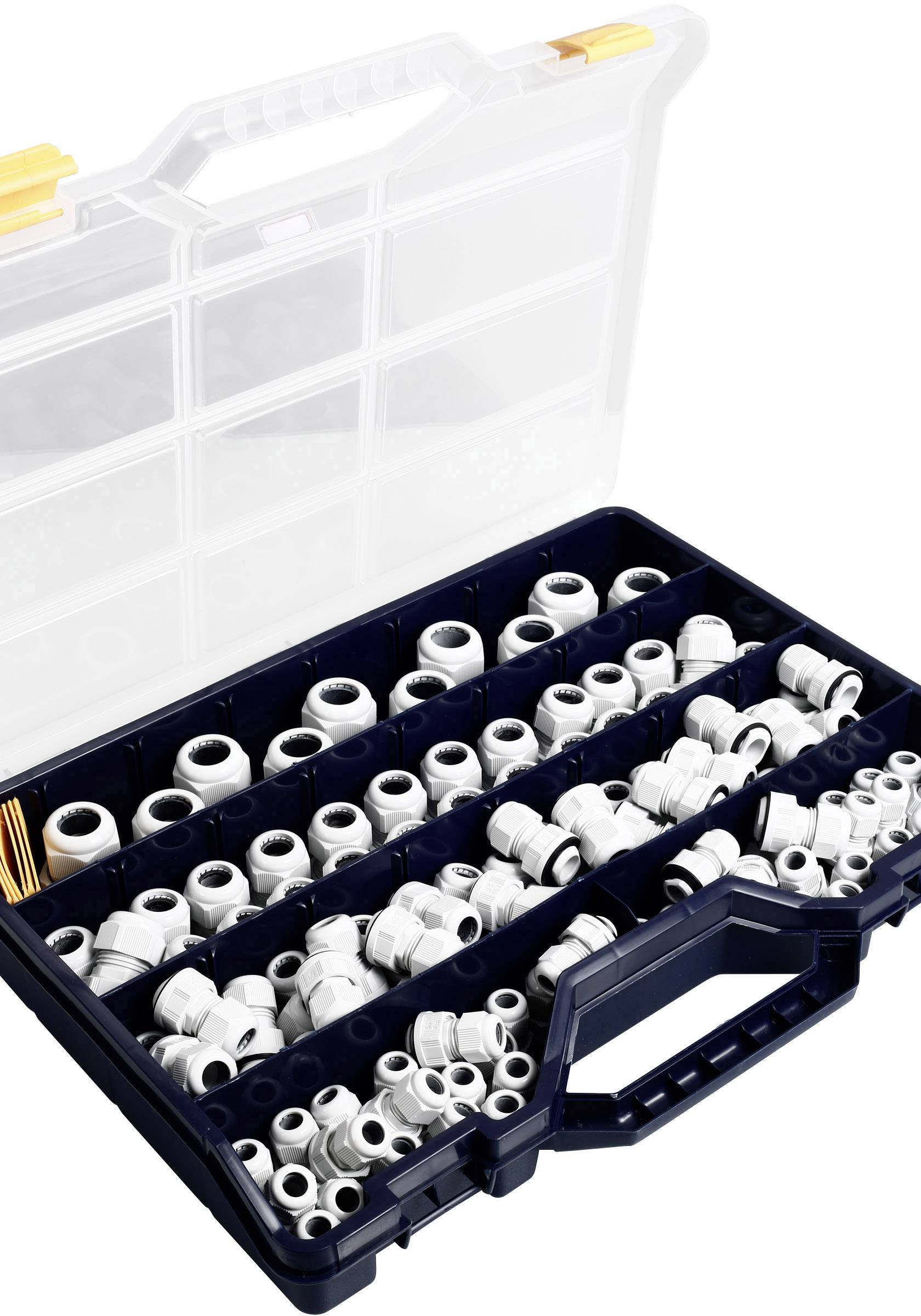 Assortiment de presse-étoupes Jacob MONTAGEKOFFER VF2 M16, M20, M25, M32 M16, M20, M25, M32 Polyamide gris clair (RAL 7035) 215